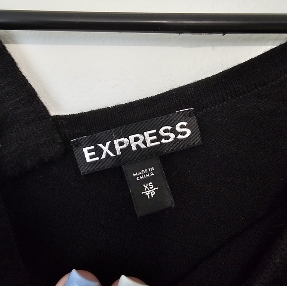 Express XS Black Shirt Never Worn #GoingOut #Express - Picture 4 of 4